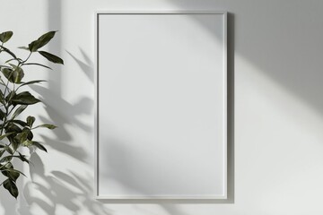 A3 Poster Mockup on White Background created with Generative AI