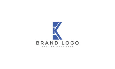 letter K logo design vector template design for brand.