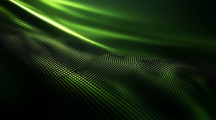 Vibrant green wave pattern with smooth gradients, perfect for backgrounds, digital art, or modern designs.