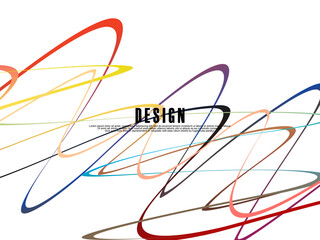 White background with gradient colorful ribbon pattern. White background with modern graffiti pattern.