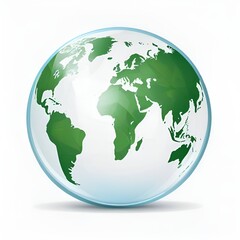 Fototapeta premium green globe icon
