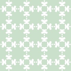 Obraz premium Green Sage Background Texture White Brush Ethnic Batik Illustration Pencil Geometric Grid Natural Hand draw Abstract Wallpaper Seamless Pattern Repeat