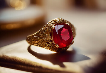 golden ring with diamonds