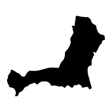 Amuru District map, administrative division of Uganda. Vector illustration.