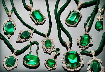 green gemstones