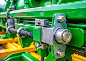 Fototapeta premium High-Quality Close-Up Shots of Drawbars for Agricultural and Industrial Machinery Applications