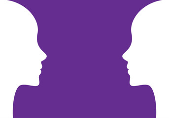 Mujer frente a mujer. Cara a cara en femenino