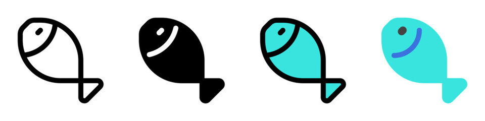 Editable fish, seafood vector icon. Part of a big icon set family. Perfect for web and app interfaces, presentations, infographics, etc