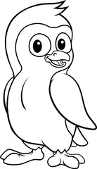 Penguin Bird Coloring Cartoon Wildlife Mascot