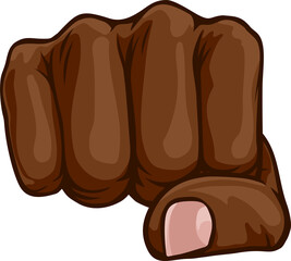 Fist Punch Hand Comic Book Pop Art Cartoon