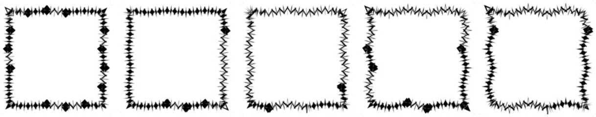 Different combinations of the geometric shape rectangle are in sets