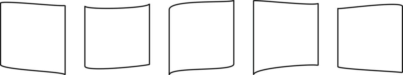 Different combinations of the geometric shape rectangle are in sets