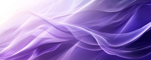 Fototapeta premium Abstract purple waves of light and color