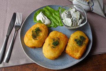 Masurian farszynki a local dinner dish