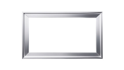 Aluminum frame isolated on transparent background