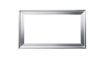 Aluminum frame isolated on transparent background
