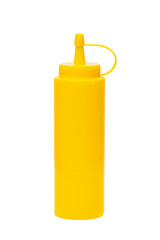 bottle of mustard isolated