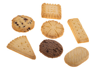butter cookies isolated