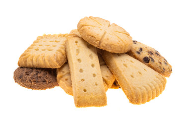 butter cookies isolated