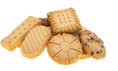 butter cookies isolated