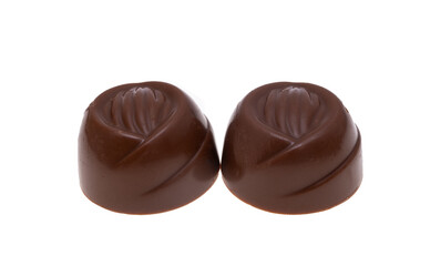 chocolate candies isolated