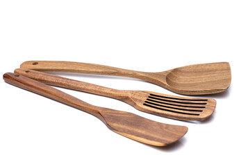 wooden kitchen spatulas