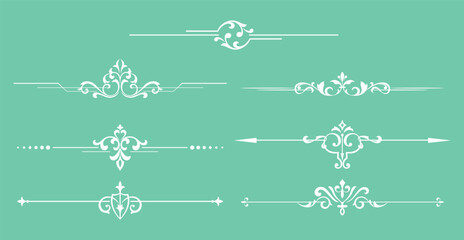 Vintage set. Floral elements for design monograms, invitations, frames, menus and labels. Graphic design of the website, cafes, boutiques, hotels, wedding invitations.