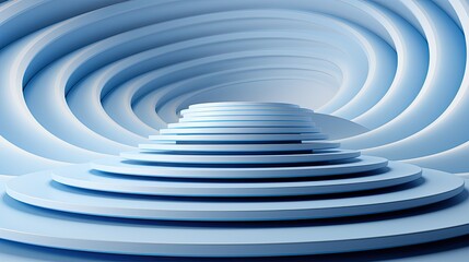 Obraz premium abstract blue tunnel