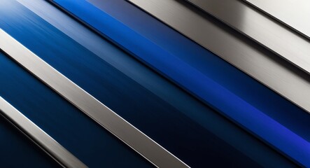 Obraz premium Vibrant blue to deep navy gradient on a polished metal background for sophistication