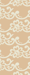 A floral pattern featuring swirling designs and soft colors, suitable for backgrounds or decorative purposes.