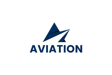 aviation vector airplane wing logo design template