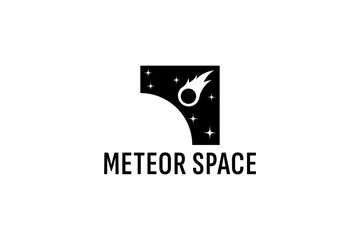 impact meteor logo vector icon illustration