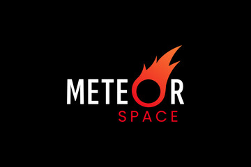 impact meteor logo vector icon illustration