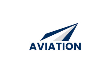aviation vector airplane wing logo design template