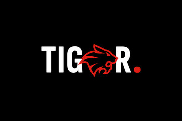 tiger logo vector icon illustration