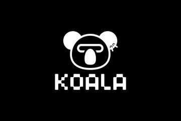 Fototapeta premium koala logo icon koala animal modern minimalist business logo editable vector