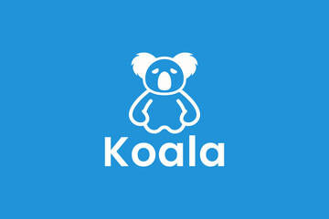 koala logo icon koala animal modern minimalist business logo editable vector