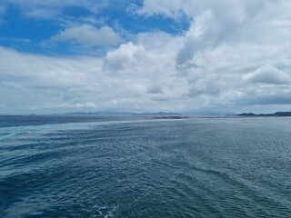 
It is a blue sky and East Sea seascape.