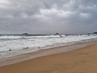 This is Sampo Beach in Gangwon-do, South Korea.