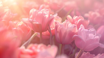 Celebrating Spring: Beautiful Floral Background for Holidays