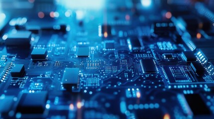 Obraz premium Circuit Board Close-up