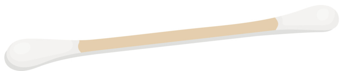 Cotton Swap Healthcare and Medicine Equipment Illustration Isolated on White Background