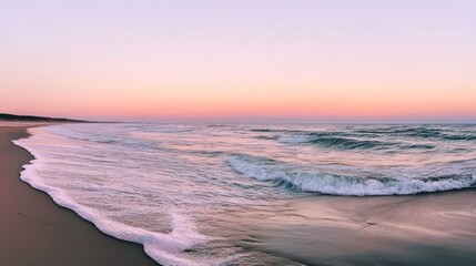 Fototapeta premium Serene Sunset Beach