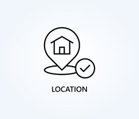  Location Vector, Icon Or Logo Sign Symbol Illustration 