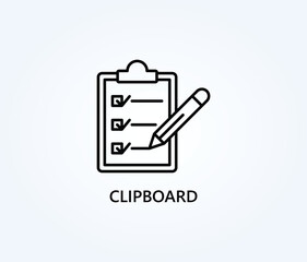  Clipboard Vector, Icon Or Logo Sign Symbol Illustration 