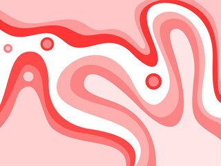 Dynamic waves abstract fluidity pink background