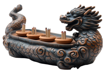 a statue of a dragon

