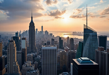 Fototapeta premium city skyline