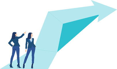 Obraz premium 目標達成へのロードマップのイラスト