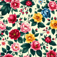 vintage wallpaper with flowers